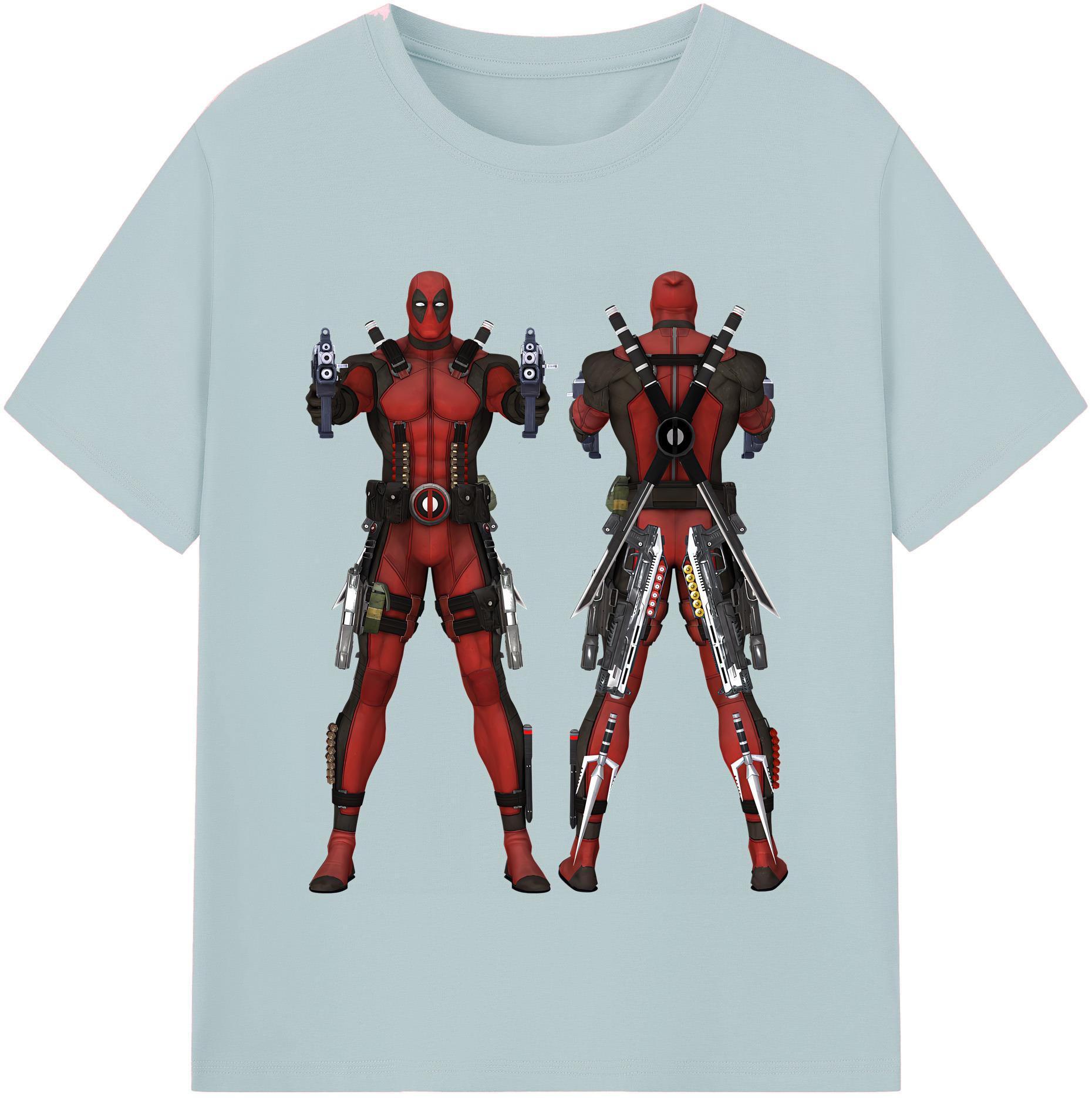 （画像用） Deadpool デッドプール 綿100％半袖Tシャツ（フロントプリント）